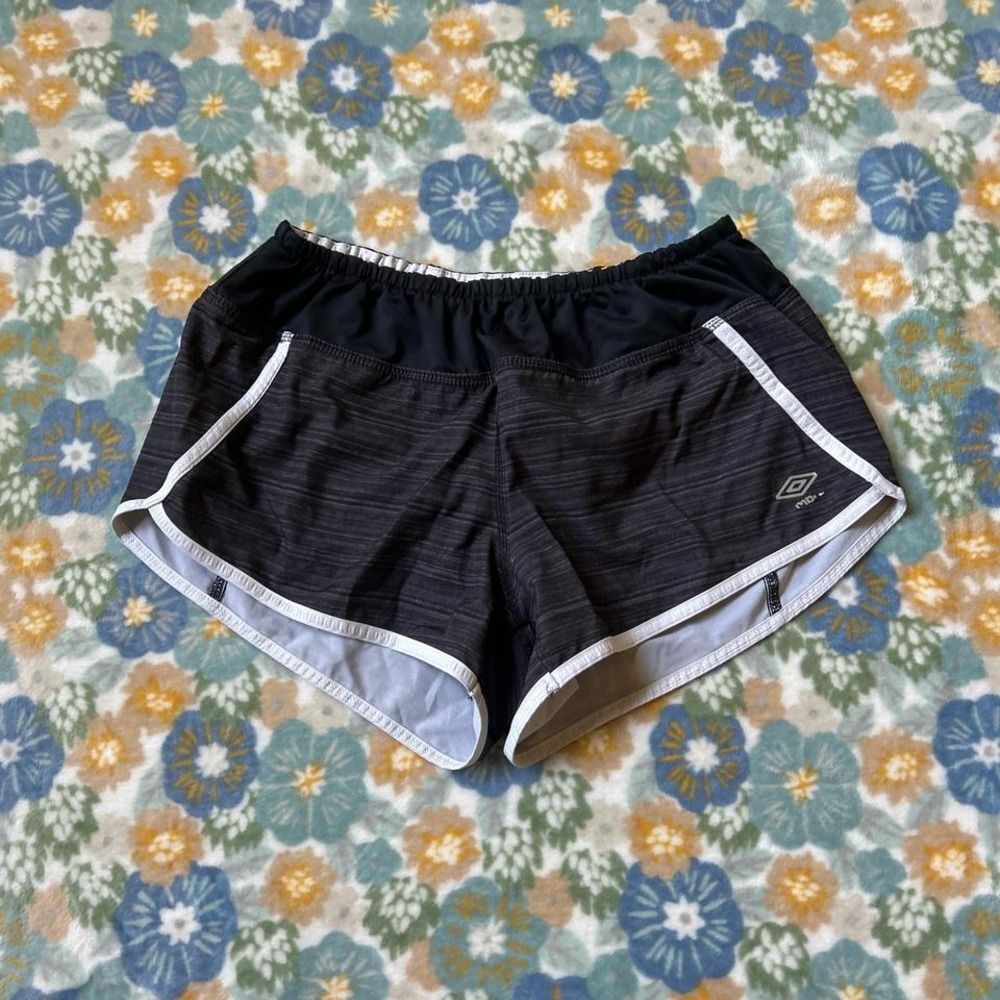 Umbro Grey, Black and white shorts with inner lining Women's L